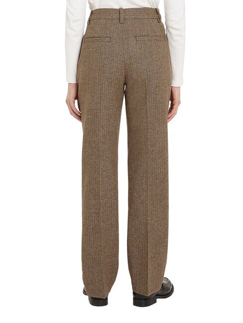 TH  Wool blend trousers brown herringbone - Women's Pants
