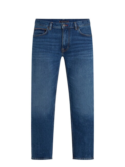 TH DENTON Straight Fit Jeans Custer Indigo - Jeans
