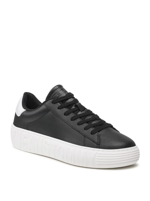 TH JEANS  High-top leather sneakers black - Men&rsquo;s shoes