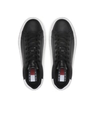 TOMMY HILFIGER TH JEANS  High-top leather sneakers black - Men&rsquo;s shoes - 4