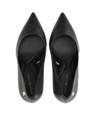 TOMMY HILFIGER TH  9cm high heel leather pumps black - Women&rsquo;s shoes - 4