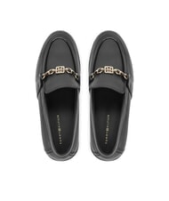 TOMMY HILFIGER TH  Leather moccasins black - Women&rsquo;s shoes - 4