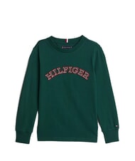 TOMMY HILFIGER TH KIDS Long-sleeved cotton T-shirt ornamental green - Child T-shirt - 3