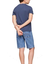 TOMMY HILFIGER TH KIDS Short-sleeved cotton T-shirt Aegean Sea - Child T-shirt - 2