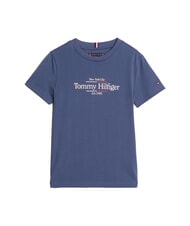 TOMMY HILFIGER TH KIDS Short-sleeved cotton T-shirt Aegean Sea - Child T-shirt - 3