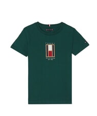 TOMMY HILFIGER TH KIDS Children's Cotton T-Shirt ornamental green - Child T-shirt - 3