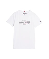 TOMMY HILFIGER TH KIDS Short-sleeved cotton T-shirt white - Child T-shirt - 2