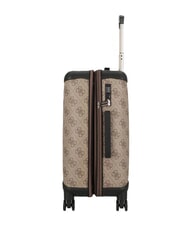 GUESS BERTA 22 Expandable Hand Luggage Trolley latte logo / brown - Hand luggage - 4