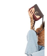 COCCINELLE C-ME TRICOLOR Mini shoulder bag ribe/brun/betul - Women’s Bags - 4