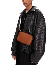 COCCINELLE TEBE Shoulder bag in textured leather cognac - Women’s Bags - 4