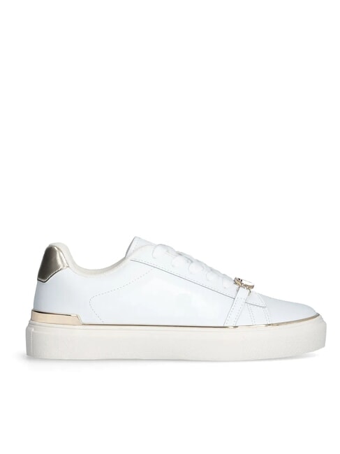 KIKI 01 Leather sneakers white / light gold - Women&rsquo;s shoes
