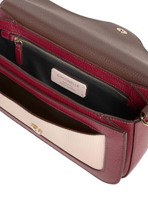 C-ME TRICOLOR Shoulder bag, leather ribe/brun/betul - Women’s Bags