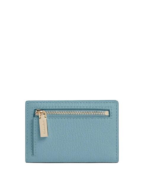 METALLIC SOFT Leather wallet arctic blue - Women’s Wallets