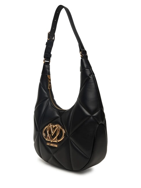 EMBOSSED Hobo shoulder bag Black - Women’s Bags