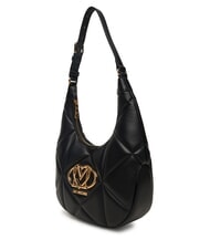 LOVE MOSCHINO EMBOSSED Hobo shoulder bag Black - Women’s Bags - 2