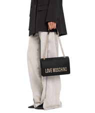 LOVE MOSCHINO BOLD LOVE  Double portability bag Black - Women’s Bags - 5