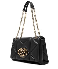 LOVE MOSCHINO EMBOSSED Shoulder bag / crossbody bag Black - Women’s Bags - 3