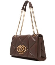 LOVE MOSCHINO EMBOSSED Shoulder bag / crossbody bag chocolate - Women&rsquo;s Bags - 3