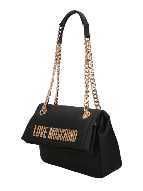 BOLD LOVE HAMMERED  Shoulder bag / crossbody bag Black - Women’s Bags
