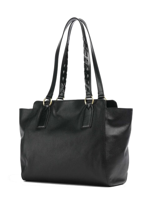 INES Leather shopper Black Gold - Women’s Bags