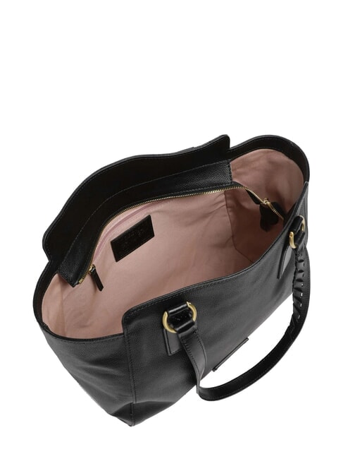 INES Leather shopper Black Gold - Women’s Bags