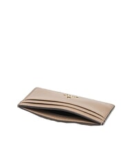 FURLA CAMELIA Leather card holder greige - Women’s Wallets - 3