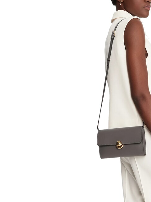 SFERA Mini shoulder bag, in leather urban gray - Women’s Bags