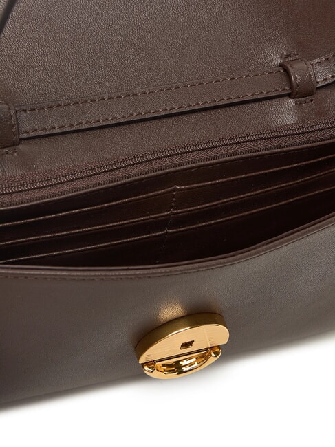 SFERA Mini shoulder bag, in leather chocolate - Women’s Bags