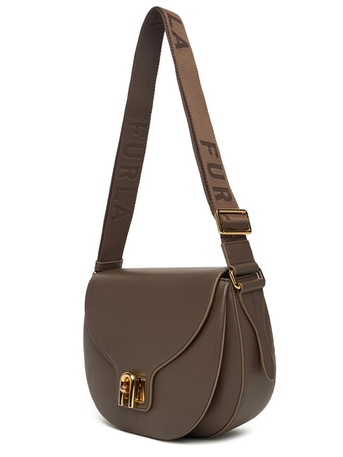 LOTUS Leather bag with logo shoulder strap mahogany/mahogany tones - Women&rsquo;s Bags