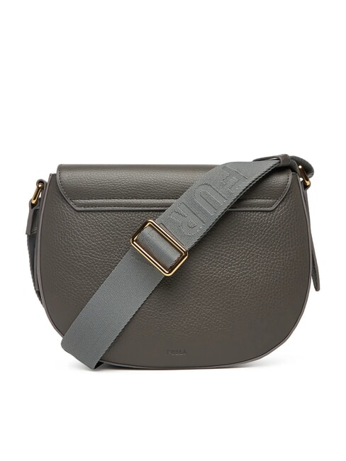 LOTUS Leather bag with logo shoulder strap urban gray/urban gray tones - Women’s Bags