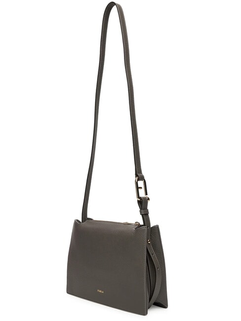 NUVOLA  Shoulder bag, in leather urban gray - Women’s Bags