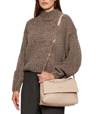 LIUJO MEHMET Two-tone chain shoulder bag NEUTRAL - Women’s Bags - 5