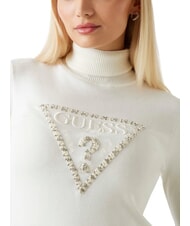 GUESS MELANIE TRIANGLE  Crew neck sweater cremwhi - Women's Sweaters - 3