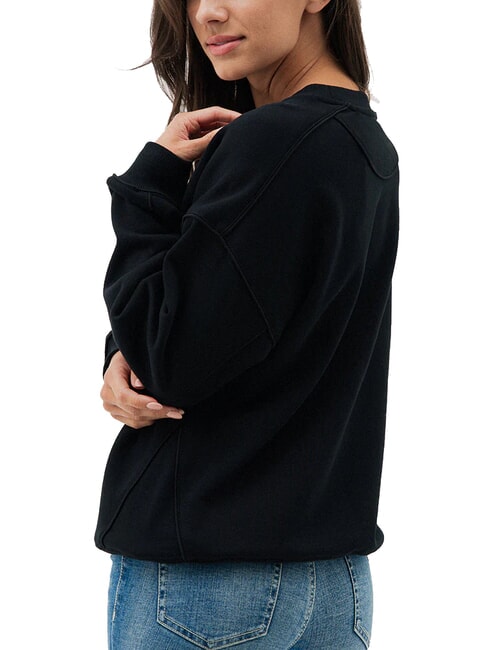 TRIANGLE GLITTER  Cotton sweatshirt jetbla - Women's Sweatshirts