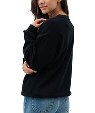 GUESS TRIANGLE GLITTER  Cotton sweatshirt - Women's Sweatshirts