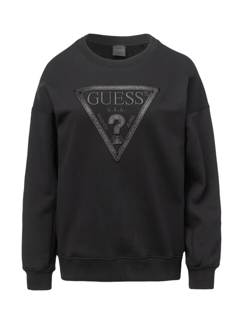 TRIANGLE GLITTER  Cotton sweatshirt jetbla - Women's Sweatshirts