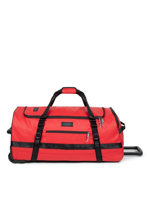 DUFFEL PACK WHEEL L Large water-repellent duffel bag trolley tarp red - Semi-rigid Trolley Cases