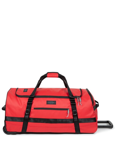 DUFFEL PACK WHEEL M Medium water-repellent duffel bag trolley tarp red - Semi-rigid Trolley Cases