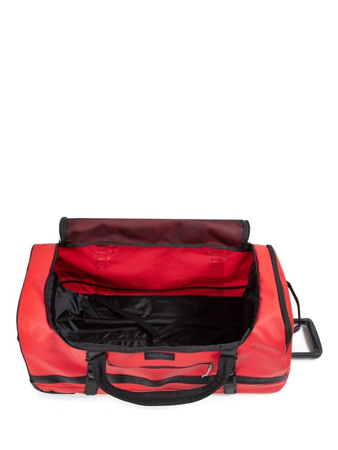DUFFEL PACK WHEEL M Medium water-repellent duffel bag trolley tarp red - Semi-rigid Trolley Cases