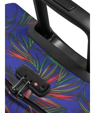 EASTPAK TRANVERZ M Medium trolley brize palm navy - Semi-rigid Trolley Cases - 4