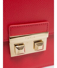 FURLA BELLA Small leather bag st andromeda Venetian red - Women’s Bags - 3