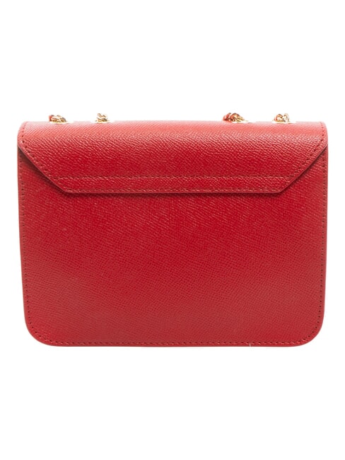 BELLA  Mini shoulder bag, in leather Venetian red - Women’s Bags