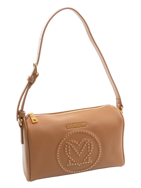 LITTLE STUDS Shoulder bag with studs camel2 - Women&rsquo;s Bags