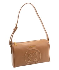 LOVE MOSCHINO LITTLE STUDS Shoulder bag with studs camel2 - Women&rsquo;s Bags - 2