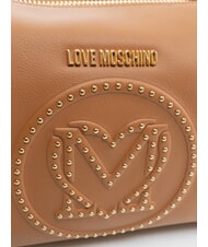 LOVE MOSCHINO LITTLE STUDS Shoulder bag with studs camel2 - Women&rsquo;s Bags - 3