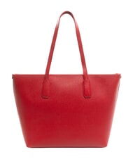 FURLA CLASSIC Andromeda print leather shopper bag Venetian red - Women’s Bags - 4