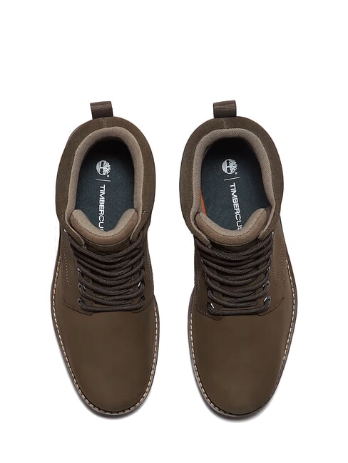 BRITTON ROAD Waterproof leather ankle boots dark brown nubuck - Men’s shoes