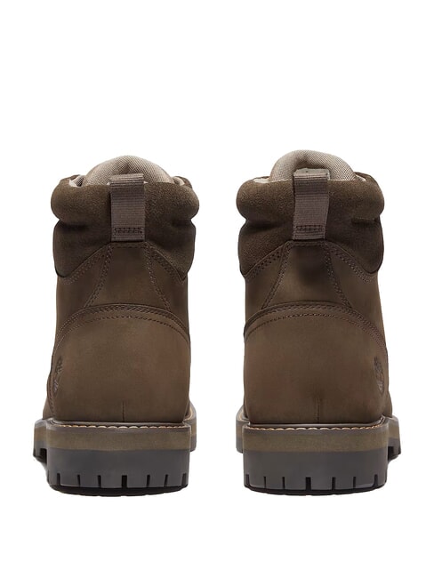 BRITTON ROAD Waterproof leather ankle boots dark brown nubuck - Men’s shoes