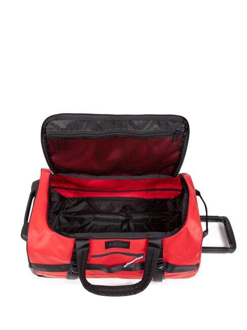 DUFFEL PACK WHEEL S Small water-repellent duffel bag trolley tarp red - Hand luggage