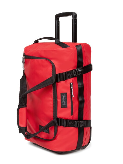 DUFFEL PACK WHEEL S Small water-repellent duffel bag trolley tarp red - Hand luggage
